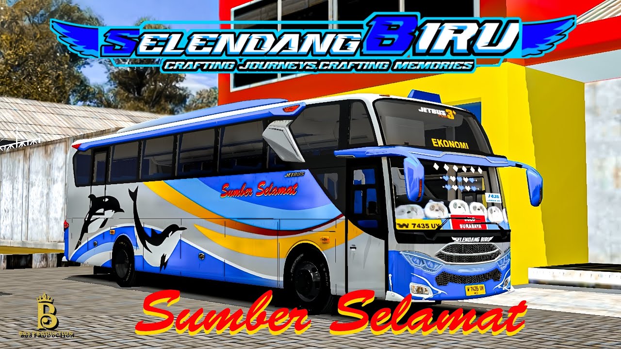 SHARE LIVERY BUSSID SUMBER SELAMAT SELENDANG BIRU || MOD JETBUS3 ROMBAK GARASI BY LOCAL CAROSERIES