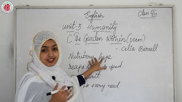 8th Class_English_Unit 03_Chapter 03_"The Garden Within"