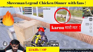 Chicken Diner with fans | Shreeman Legend Full Comedy | PUBG mobile |  #shreemanlegendlive