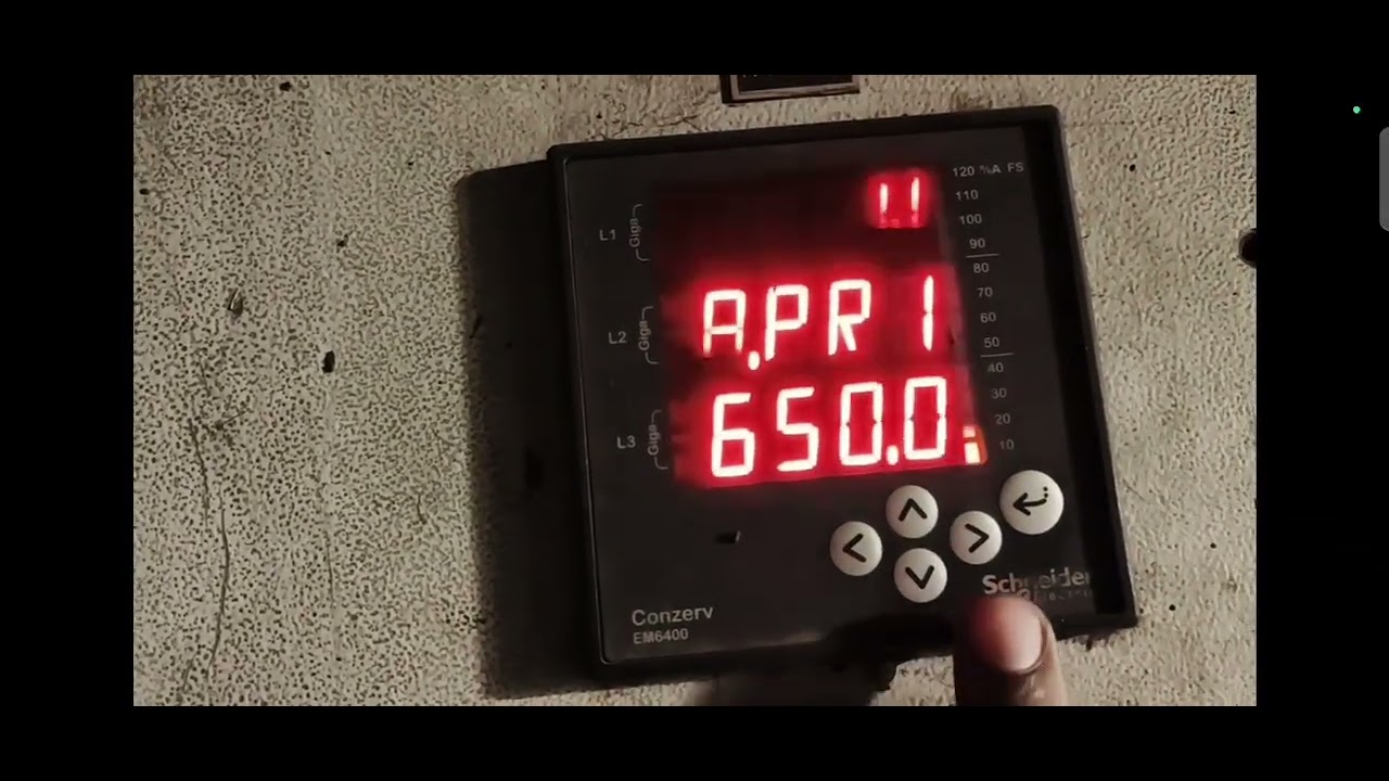 Schneider electric energy meter ct ratio set 