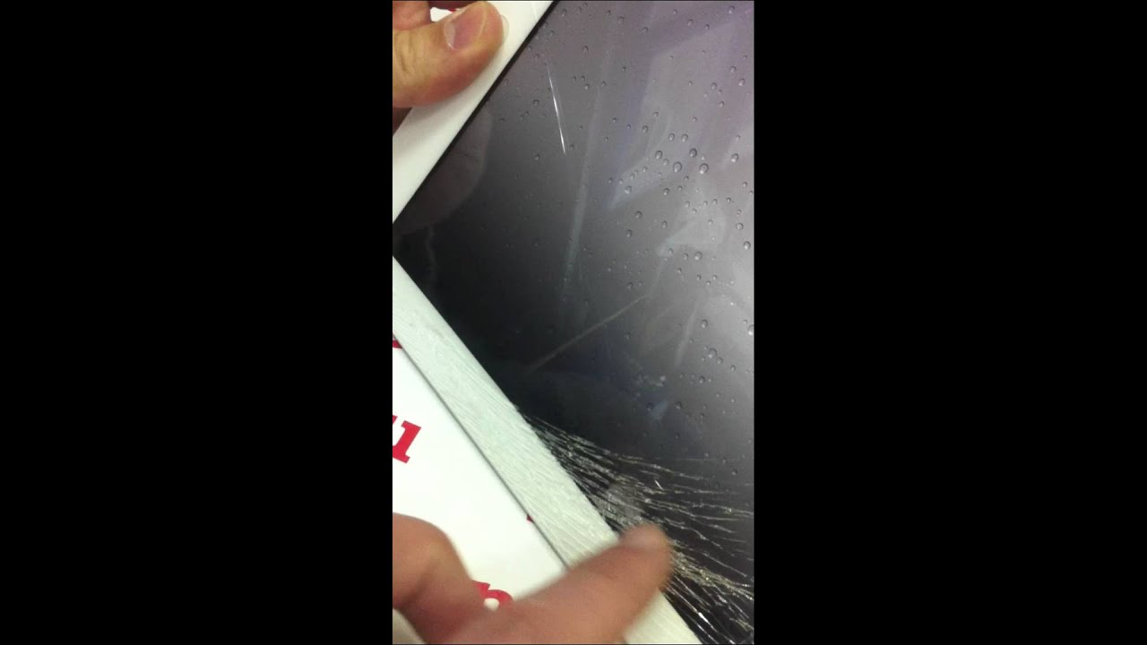 Разбитый экран в ipad 2 ,после падения на пол - YouTube