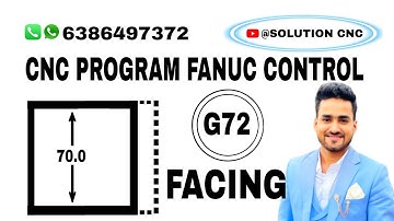 G72 facing lathe cycle , Cnc Program Fanuc Control @SOLUTIONCNC