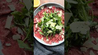 Italian Beef Carpaccio #italianfood #beefrecipe #carpaccio #appetizer #beeftenderloin #dinnerideas