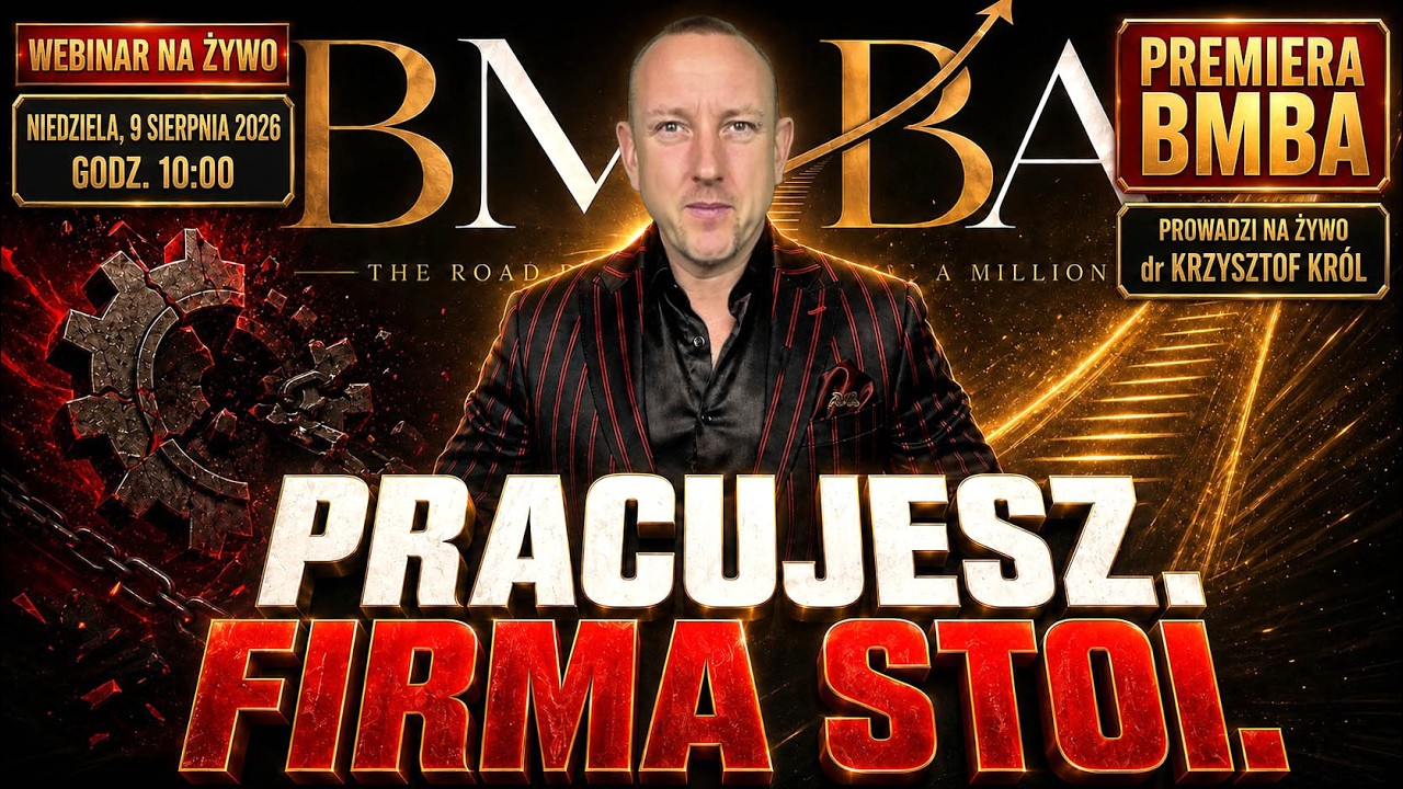 Pracujesz 60 godzin i nadal nie zarabiasz? Zobacz, co Cię blokuje - WEBINAR NA ŻYWO