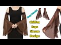 “Beautiful Chiffon Cape Sleeves Design ✨ | Easy Cutting &amp; Stitching | Latest Trendy Sleeves”
