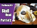 //The Making Of A Skull Head #1// Preparing & Adding Foam - Skull Demon Fursuit Tutorial