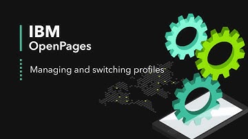 Managing and switching profiles (Standard UI)