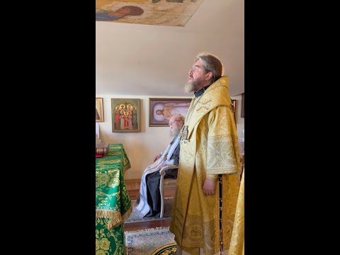 Божественная литургия в храме прп. Симеона Псково-Печерского