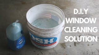 How to make window cleaning solution (D.I.Y)