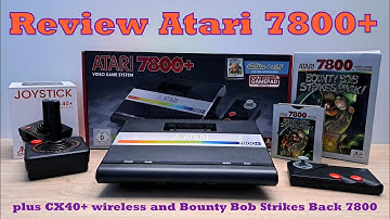 Full review of the Atari 7800+, with CX40+ wireless joystick and Bounty Bob Strikes Back 7800