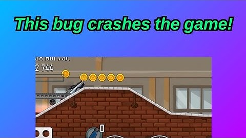 This FAST CAR BUG CRASHES THE GAME!(#hcr #hillclimbracing)