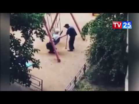 მოხუცი საქანელაზე - ამაღელვებელი კადრები, რომელიც ინტერნეტში ვრცელდება