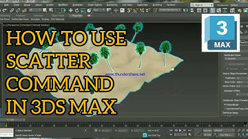 How to use scatter command in 3d max 2018