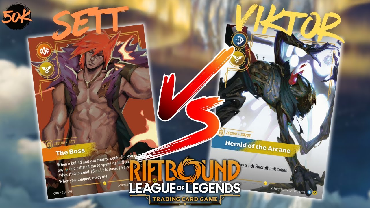 Sett Aggro VS Token Spam Viktor | Riftbound League of Legends TCG ...