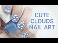 Simple &amp; Easy | Cute Clouds Nail Art | Wishtrend