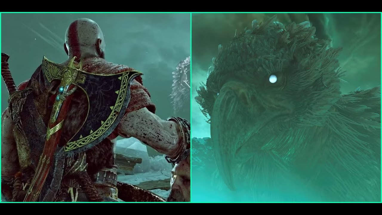 Hraesvelgr Giant Bird in God of war Ragnarok | Reunion - YouTube
