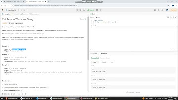 Dart DSA Programming - LeetCode 6/75 Question: Reverse words in the String