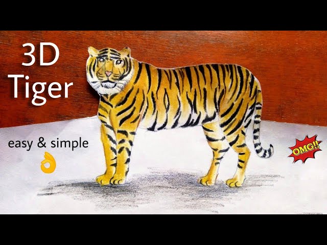 3D pen] Making a tiger. 