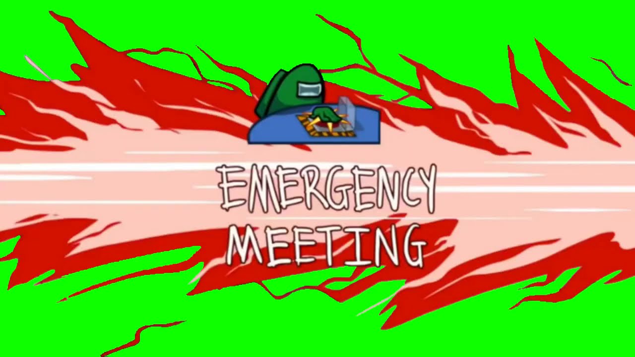 Among Us Emergency Meeting Green Screen - YouTube