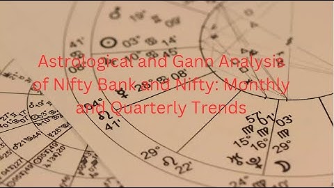 Astrological and Gann Analysis of Nifty Bank and Nifty: Monthly and Quarterly Trends