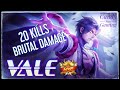 VALE GAMEPLAY BRUTAL DAMAGE ~ MOBILE LEGENDS
