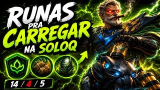 RUNAS PRA CARREGAR NA SOLOQ DE GRAVES - WILD RIFT