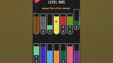 Water sort puzzle level 1695