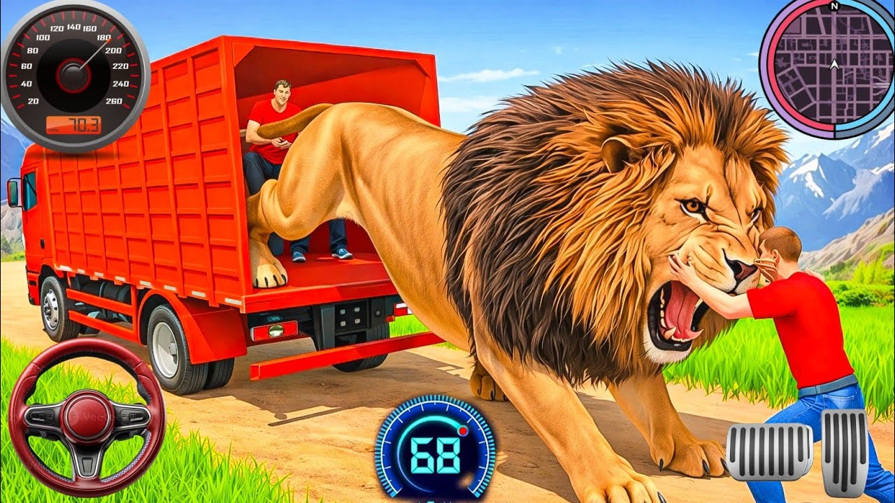 Animal Cargo Truck Driving Game 3D - Animal Transport Cargo Truck 2024 - Android Gameplay