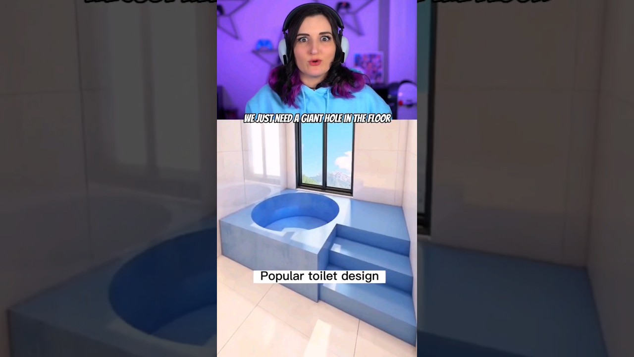 I Tried to Design a Bathroom... but there's NO TOILET #shorts (credit: housedesign77)
