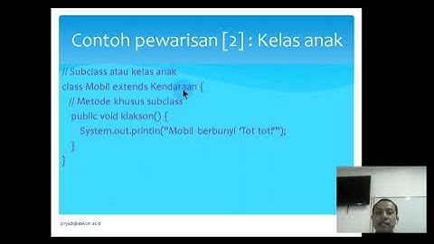 2023 PBO JAVA #7  Konsep dan contoh Inheritance