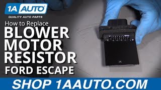 How to Replace Blower Motor Resistor 08-12 Ford Escape