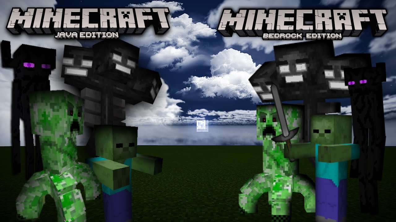 The Titans Java Vs Titans PE (Bedrock) Minecraft Comparison