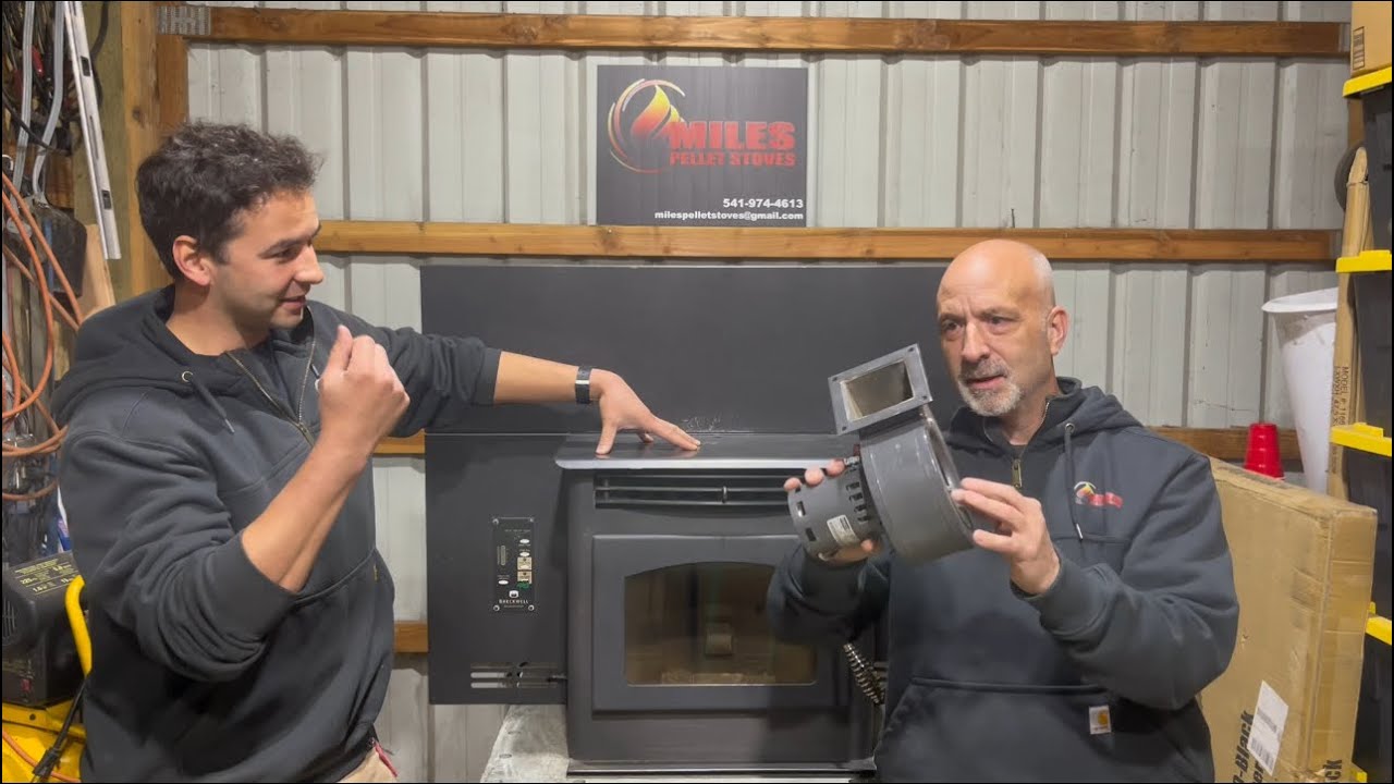 Breckwell P22i Pellet Stove Convection Room Air Fan Replacement Tutorial Guide
