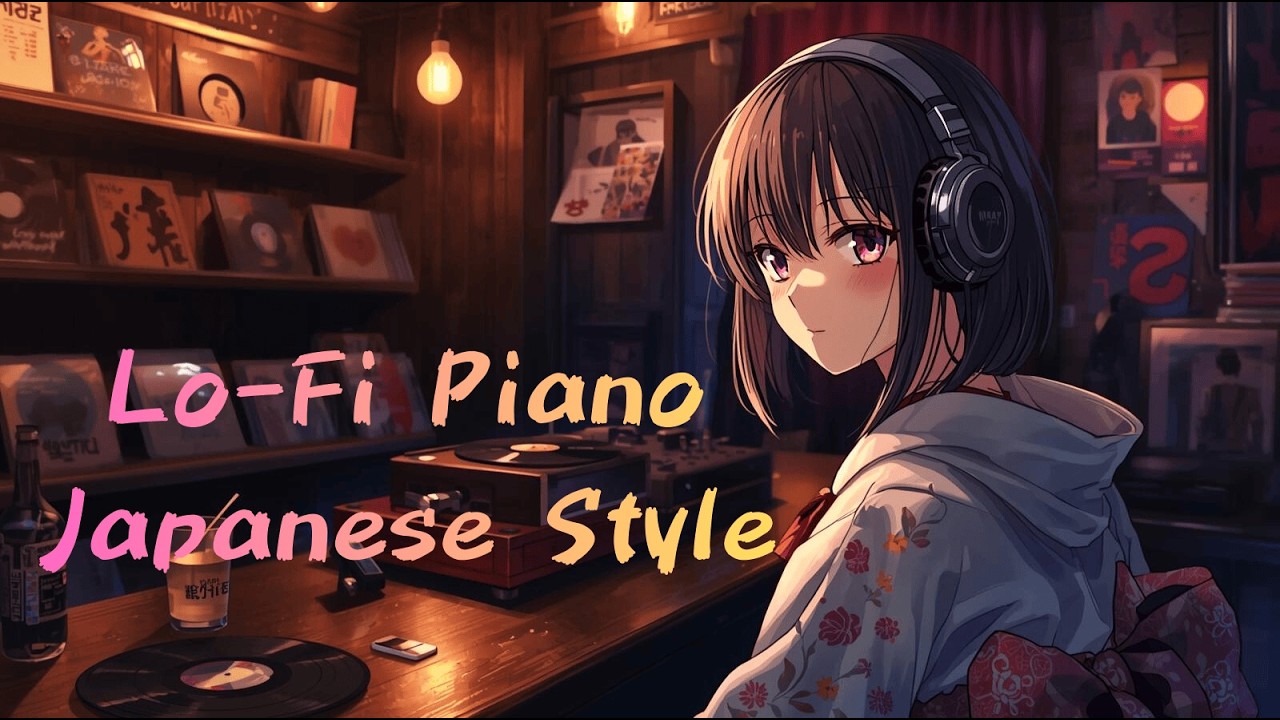 Midnight in Tokyo 🎧 Japanese Lo-Fi Piano | Calm Night Study Beats