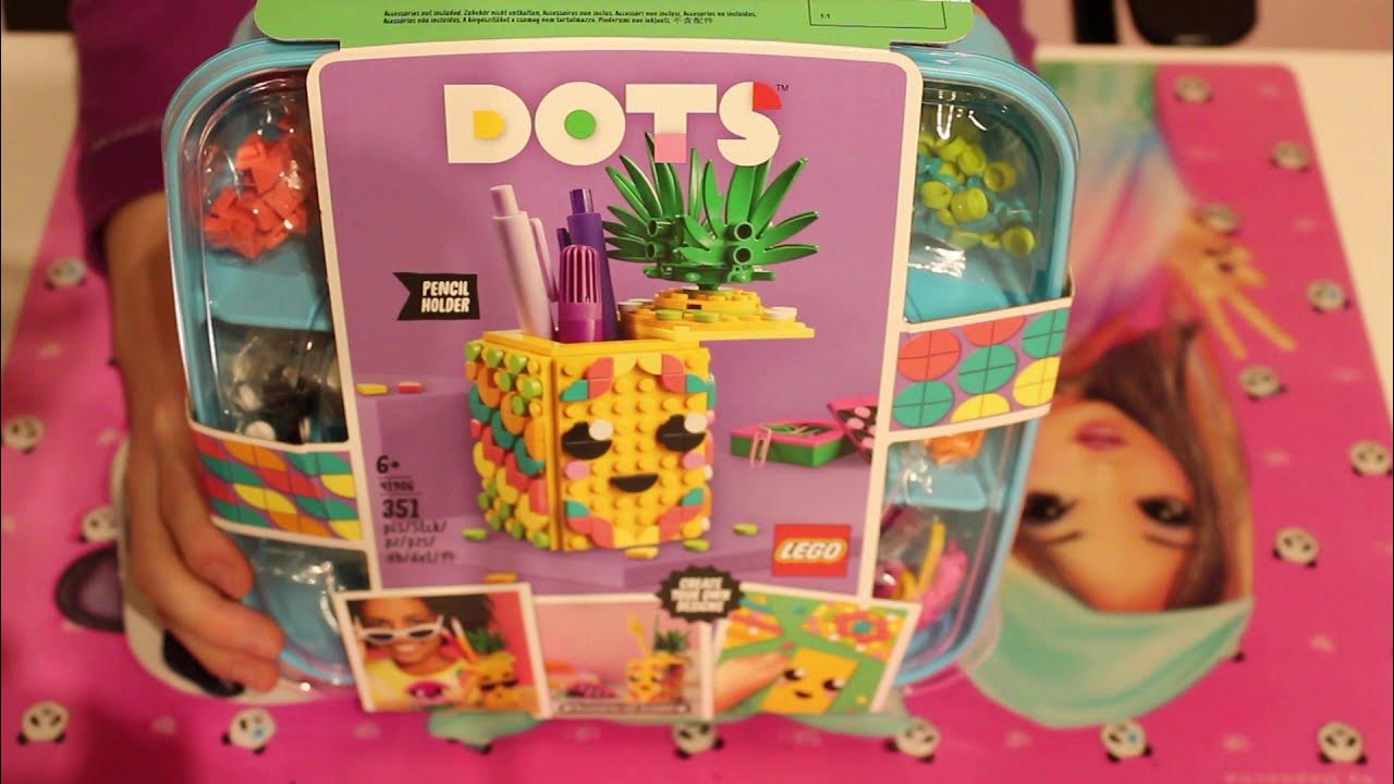 Лего Дотс Подставка для карандашей «Ананас» - YouTube