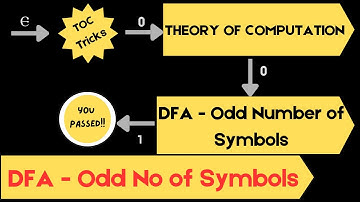 6 DFA to accept all strings having odd number of 