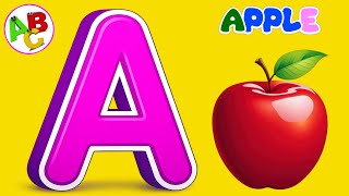 A is for Apple 🍎 | ABC Phonics Song for Kids | Learn Alphabet with Fun Nursery Rhyme | ABC SONG'S