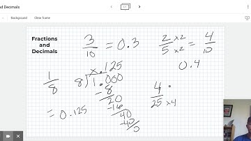 Fractions and Decimals - Google Jamboard