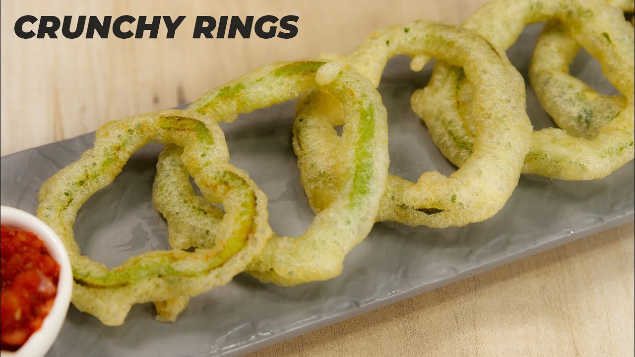 Capsicum Rings Recipe - Crunchy Starter for Evening - CookingShooking | Yaman Agarwal