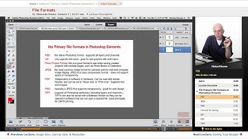 "File Formats" | Adobe Photoshop Elements 11 with Educator.com