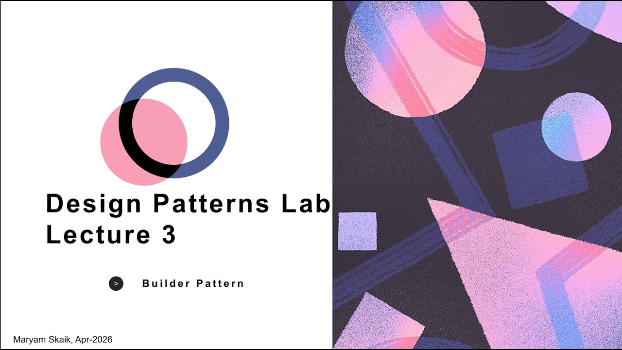 Design Patterns Lab — Lecture 3: Builder Pattern (From Problem to Clean ...