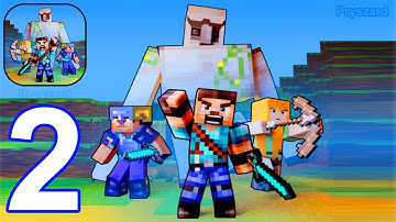 Mob Battle: Craft War - Gameplay Walkthrough Part 2 Mob Mine Craft Army War Commander (Android)