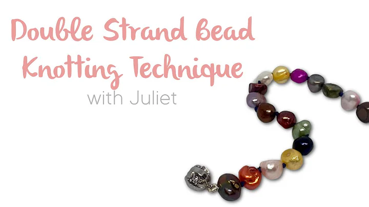 Aprende a hacer nudos en perlas de doble hilo | Tutorial para principiantes de joyería