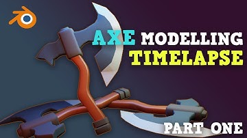 Blender 2.93 - Stylized Axe Modeling Timelapse (Part One)