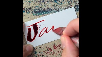 Splatter Calligraphy Name Request no.417