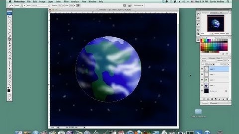 Tutorial to Draw Planet Earth in Photoshop : Basic Drawing in Photoshop
