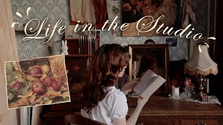 Life in the Studio & Painting in Autumn 🍁 oil painting, packing orders, moving to a new studio!