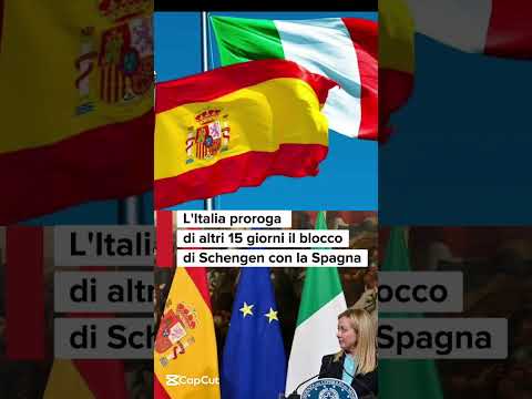 Video L'Italia proroga di altri 15 giorni il blocco di Schengen con la Spagna