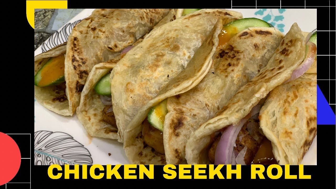 Chicken seekh kabab roll | chicken kabab roll | peri peri chicken roll | eid special recipe