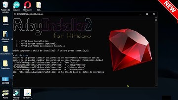 Como Descargar e Instalar RUBY Ultima Version 2024 en Windows 11/10/8/7 de 32 y 64 bits con rails ✔
